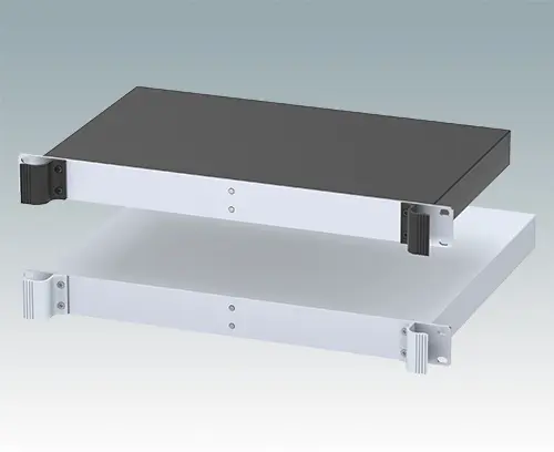 1U cases with fixed solid/smooth top cover.