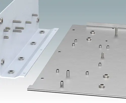 We can fit a hug selection of threaded inserts, studs, fixing pillars, earth tags etc.