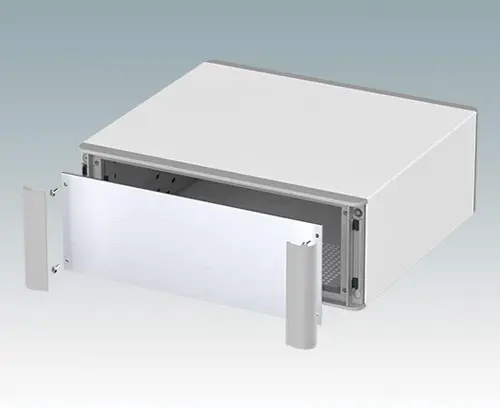 Snap-on front trims hide the case and front panel fixing screws