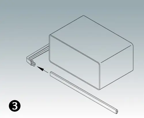 M50939-xxx Handle profile, RAL 9005
